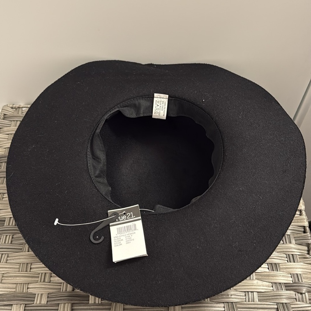 Rue21 Black Wide-Brim Hat - Picture 4 of 4